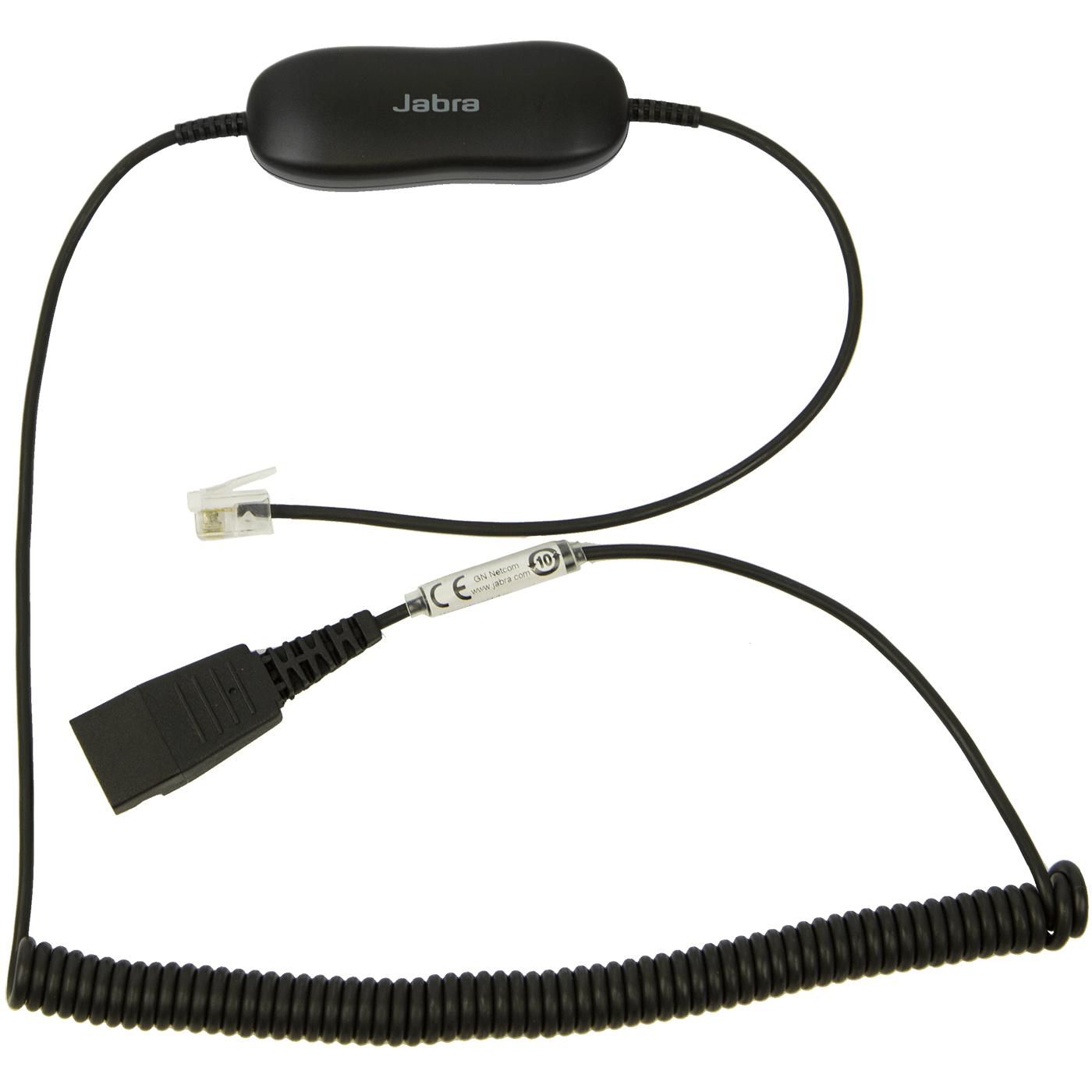 Jabra Headset-Kabel (Quick Disconnect (QD) → RJ9, Spiralkabel)