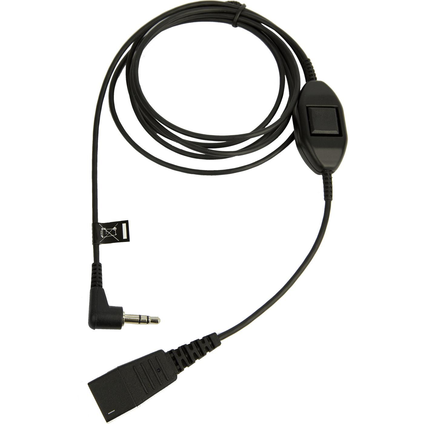 Jabra Adapterkabel – für Alcatel – 3,5 mm auf QD – Schwarz