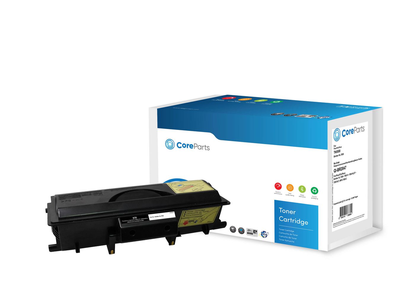 CoreParts TN5500 (APTBTN5500E) Schwarzer Toner – Kompatibel – 12'000 Seiten – für Brother HL-7050