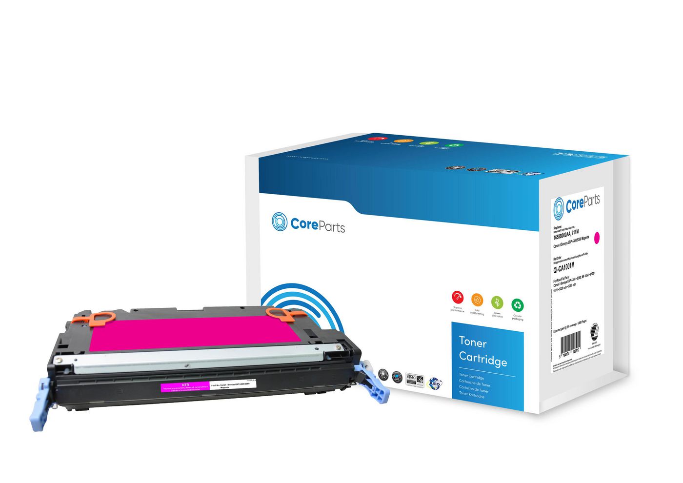 CoreParts 1658B002AA Magenta Toner – Kompatibel – 6'000 Seiten – für Canon I-Sensys LBP-5300/LBP-5360