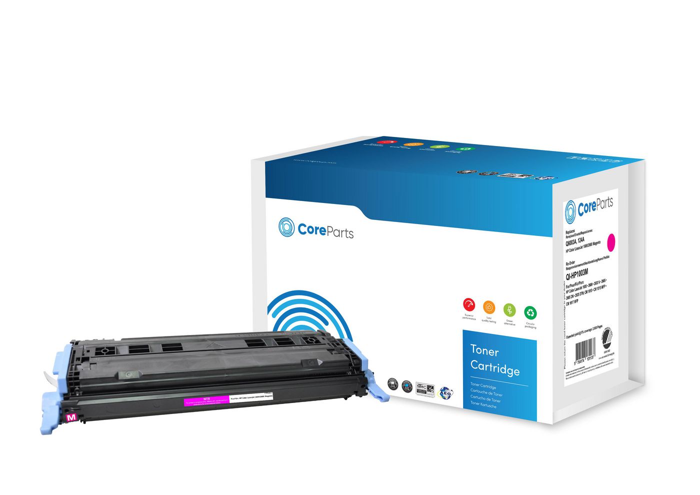 CoreParts 124A (Q6003A) Magenta Toner – Original – 2'000 Seiten – für HP Color LaserJet 1600/2600