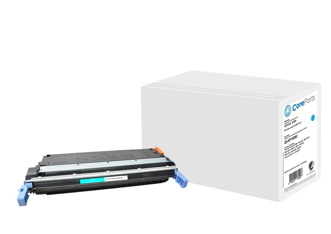 CoreParts Toner C9731A – Cyan, 12000 Seiten – für HP Color LaserJet 5500 (645A)