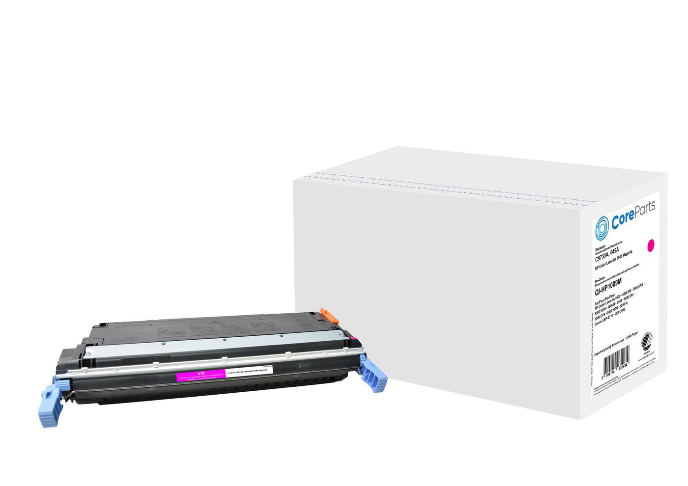 CoreParts HP – Toner C9733A – Magenta, 12000 Seiten – für Color LaserJet 5500 (645A)