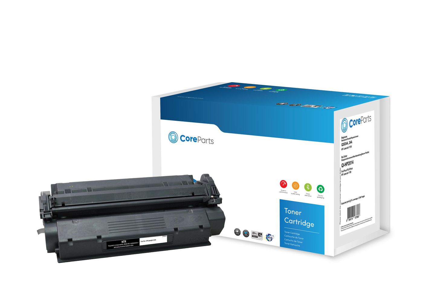 CoreParts 24A (Q2624A) Schwarzer Toner – Kompatibel – 2'500 Seiten – für HP LaserJet 1150