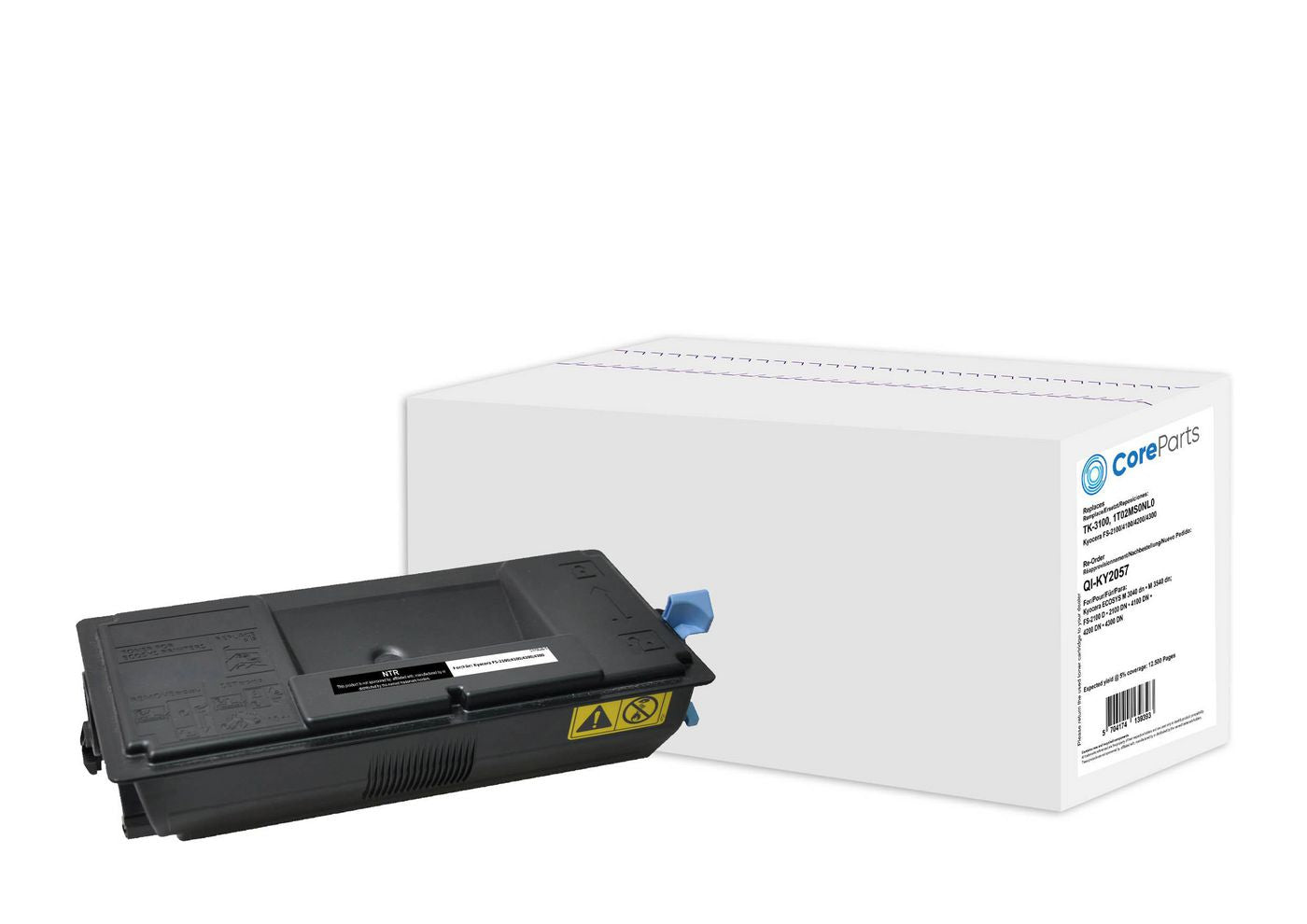 CoreParts TK-3100 Schwarz Toner – Kompatibel – 12'500 Seiten – für Kyocera FS-2100/4100/4200 und andere
