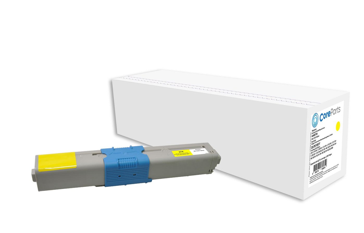 CoreParts 44469704 Gelber Toner – Kompatibel – 2'000 Seiten – für OKI C310DN/C330DN/C331DN