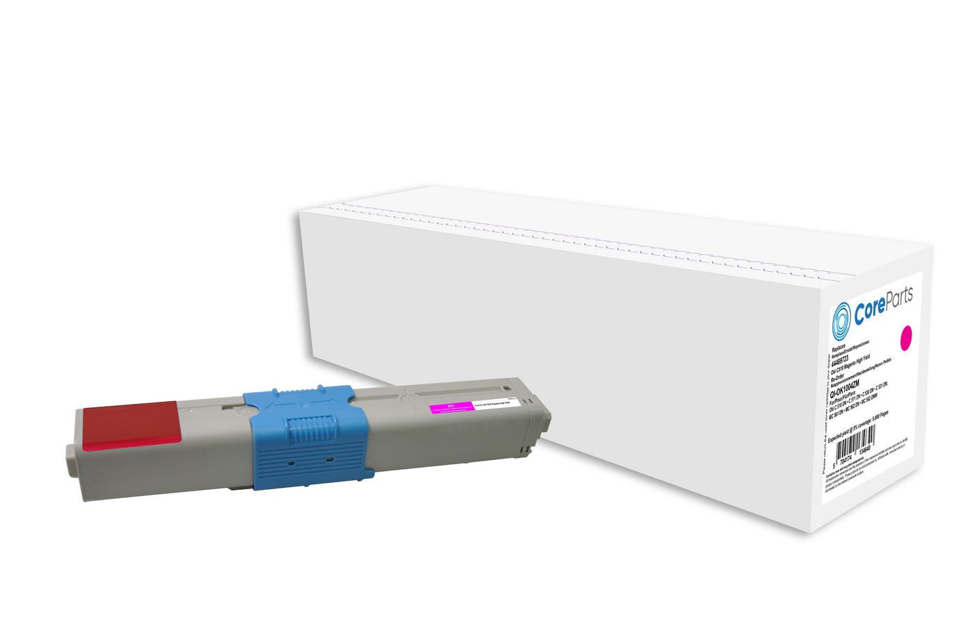 CoreParts 44469723 Magenta Toner – Kompatibel XL – 5'000 Seiten – für OKI C510/C511/C530 und andere