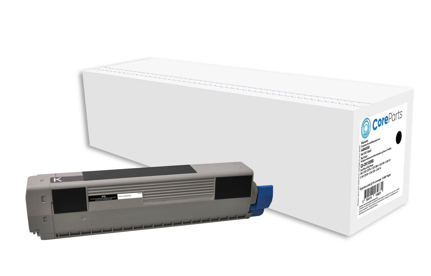 CoreParts 44844508 Schwarzer Toner – Kompatibel – 10'000 Seiten – für OKI C831 Serie