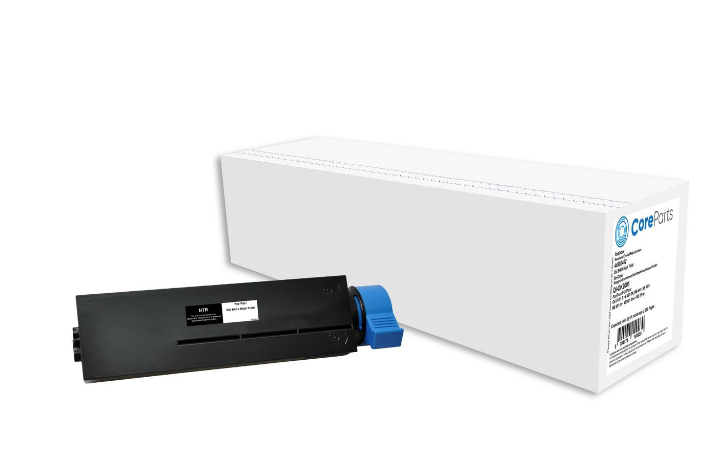 CoreParts 44992402 Schwarzer Toner – Kompatibel XL – 2'500 Seiten – für OKI B401
