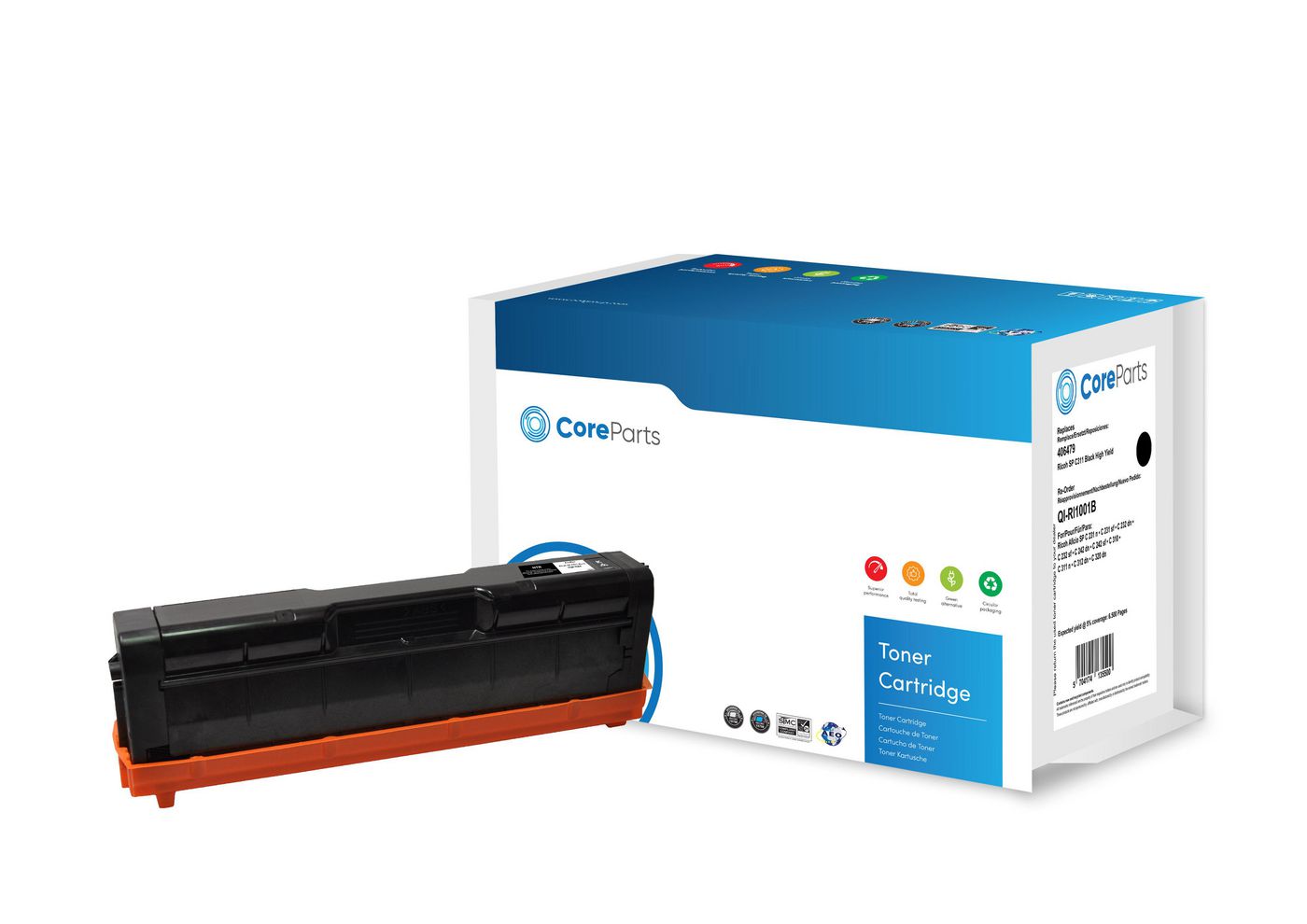 CoreParts 406479 Schwarz Toner – Kompatibel XL – 6'500 Seiten – für Ricoh SP C311