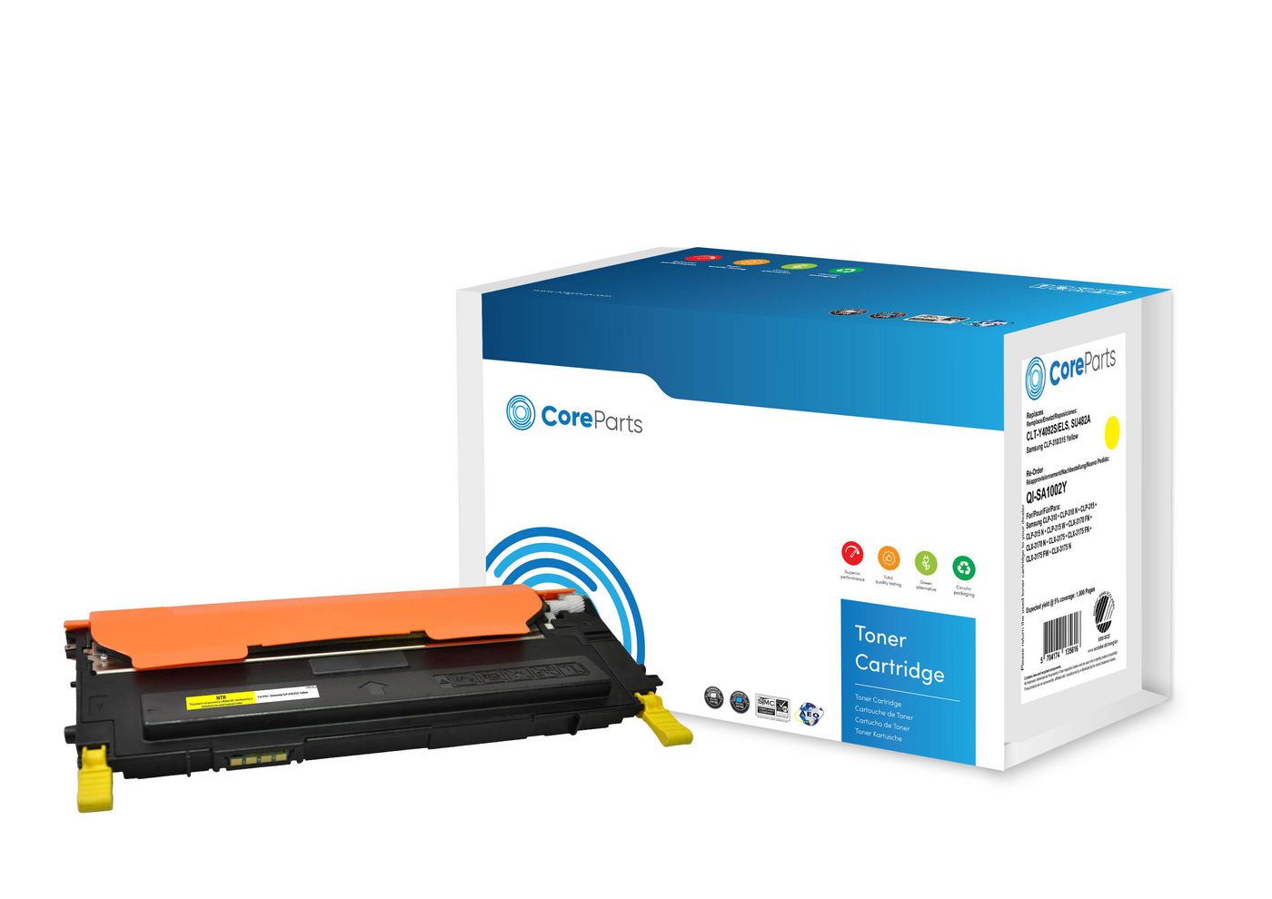 CoreParts CLT-Y4092S/ELS Gelber Toner – Kompatibel – 1'000 Seiten – für Samsung CLP-310/315