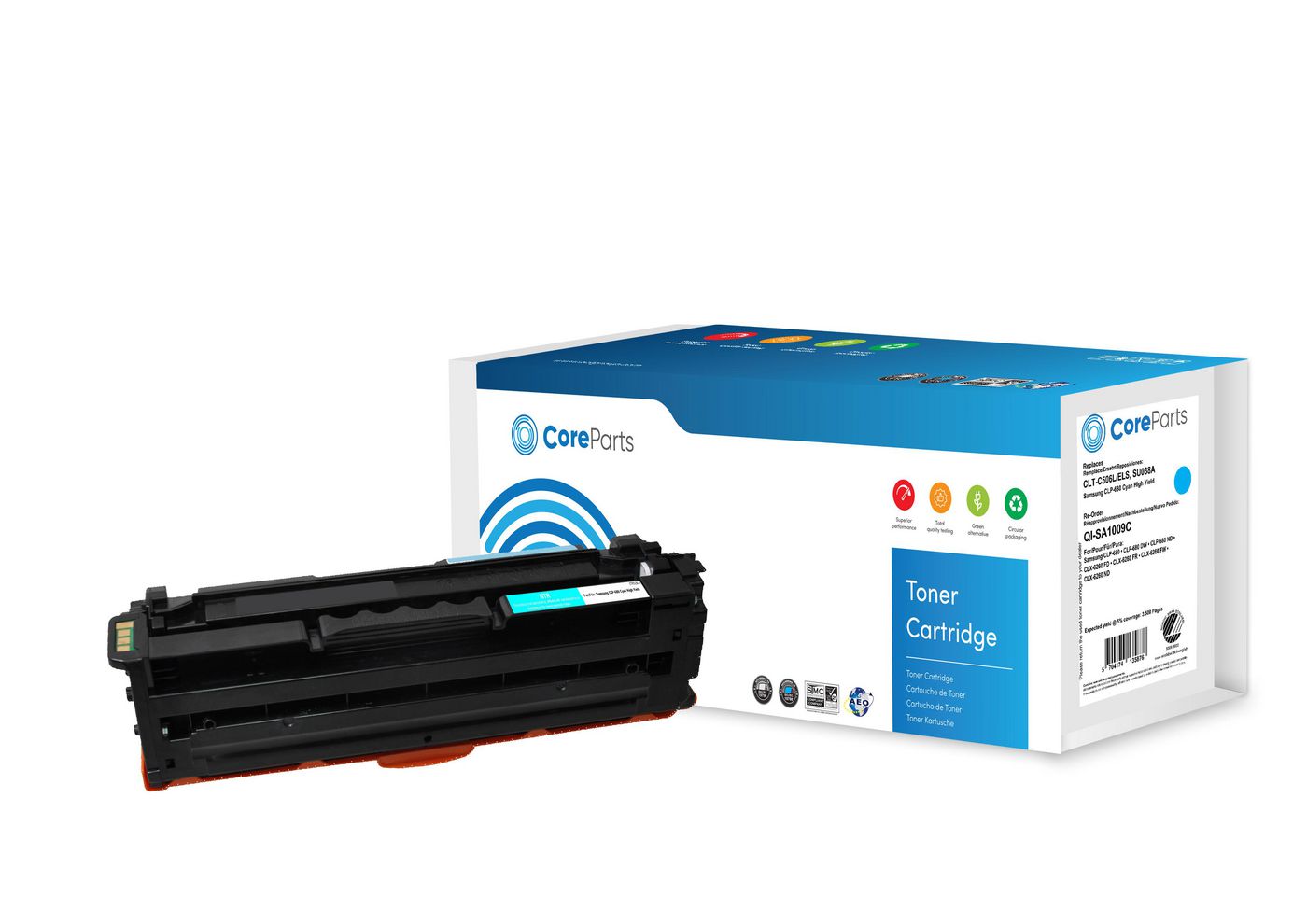 CoreParts C506L (CLT-C506L/ELS) Cyan Toner – Kompatibel – 3'500 Seiten – für Samsung CLP-680