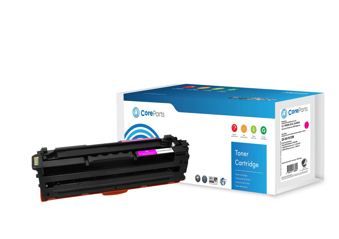 CoreParts Samsung CLT-M505L/ELS Magenta Toner – Original – 3'500 Seiten – für Samsung ProXpress C2620