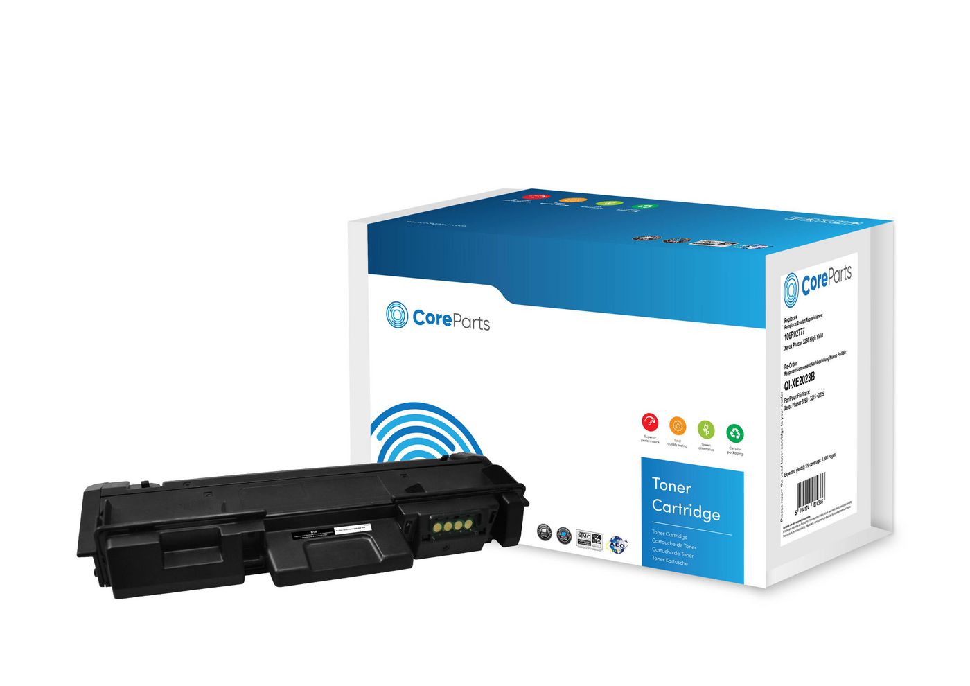 CoreParts Toner 106R02777 – schwarz, 3000 Seiten – für Xerox Phaser 3260