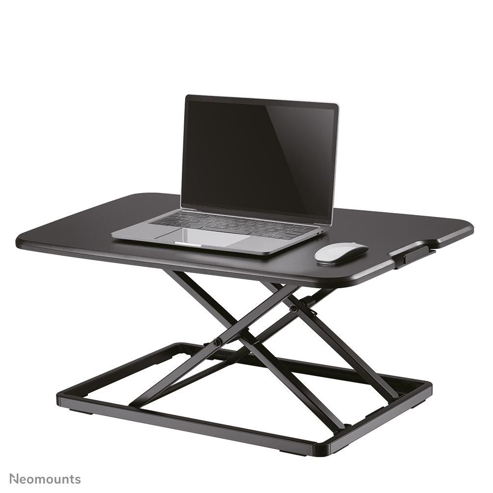 Neomounts Stehtisch – 67 × 47 × 40,5 cm – schwarz – höhenverstellbar