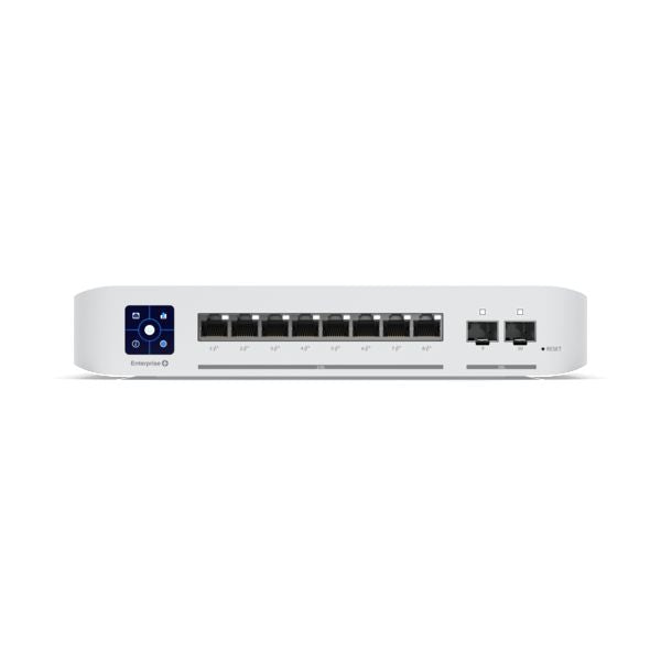 Ubiquiti UniFi Enterprise 8 PoE – Managed Switch – 8×2.5G, 2×SFP+, L3, PoE+ 120 W, 19" Rack