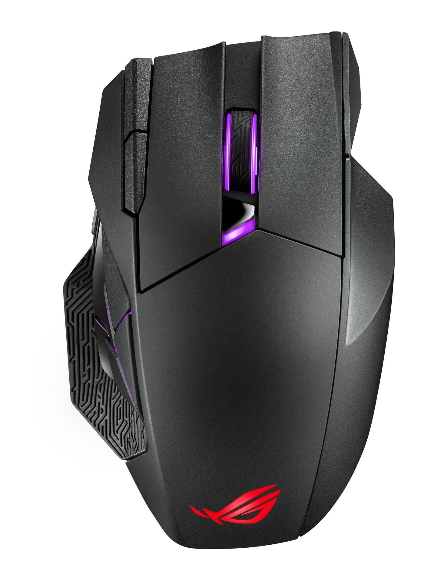 ASUS ROG Spatha X Gaming-Maus – kabellos, 1'000 Hz, 12 Tasten, für Rechtshänder, RGB-Beleuchtung, schwarz