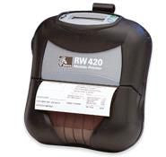 Zebra RW 420 – Etikettendrucker, Thermodirekt, Lithium-Ionen-Akku, 203 × 203 dpi, 76 mm/s