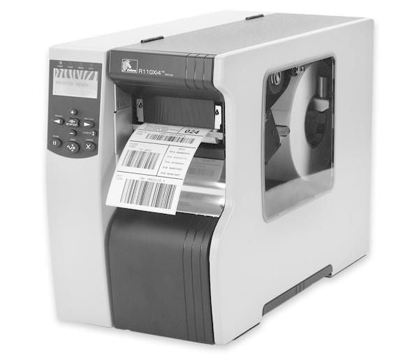 Zebra Xi4 R110Xi4 – Etikettendrucker, Thermotransfer, RFID, Auto-Cutter, USB, LAN, RS-232, 300 × 300 dpi