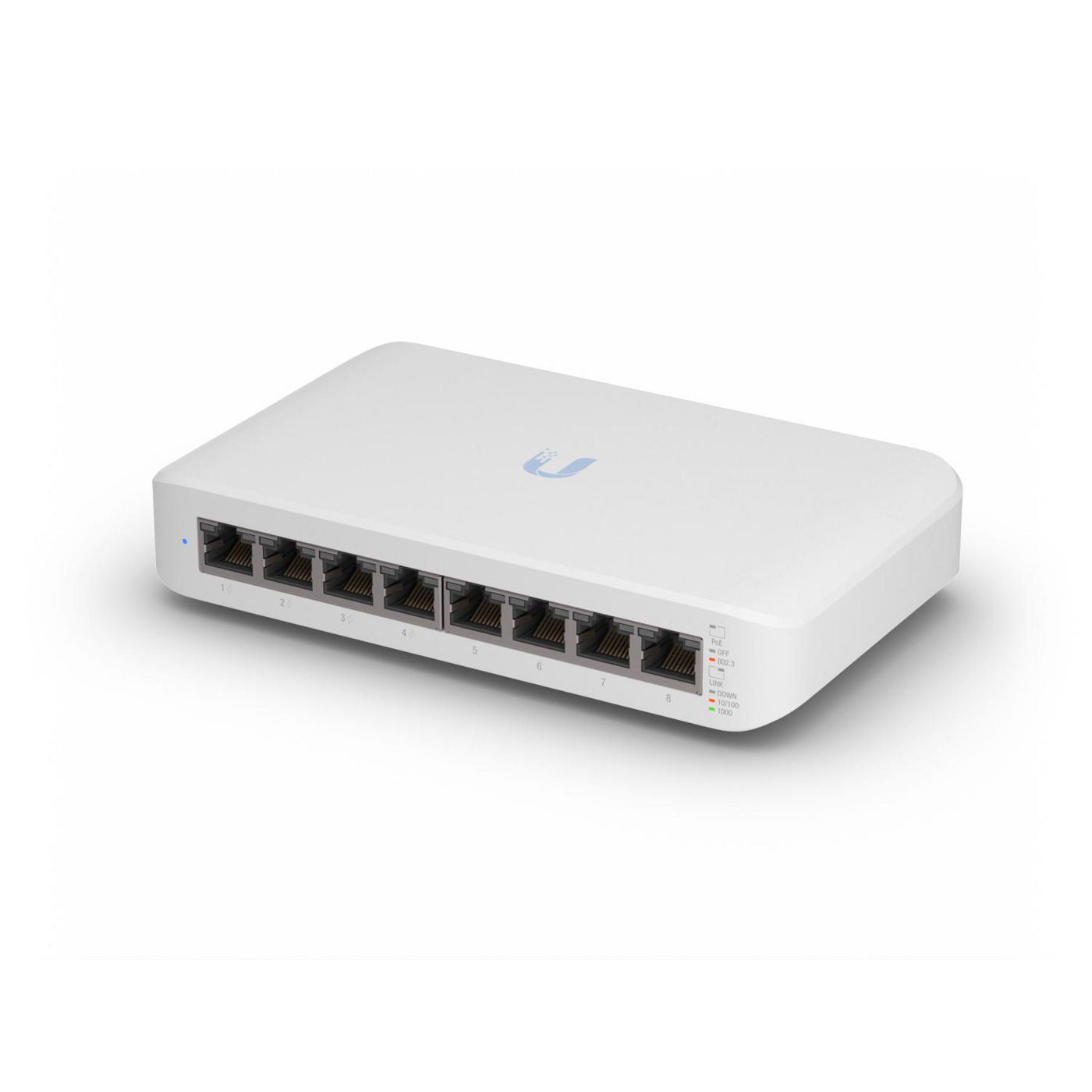Ubiquiti UniFi Switch Lite 8 PoE – Managed L2 Switch – 8× 1G, 4× PoE+, Wandmontage, lüfterlos