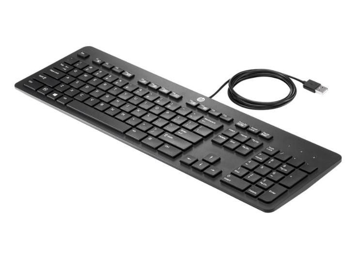 HP USB Business Slim Keyboard DK – Tastatur – kabelgebunden, USB – QWERTY (Nordic) – schwarz