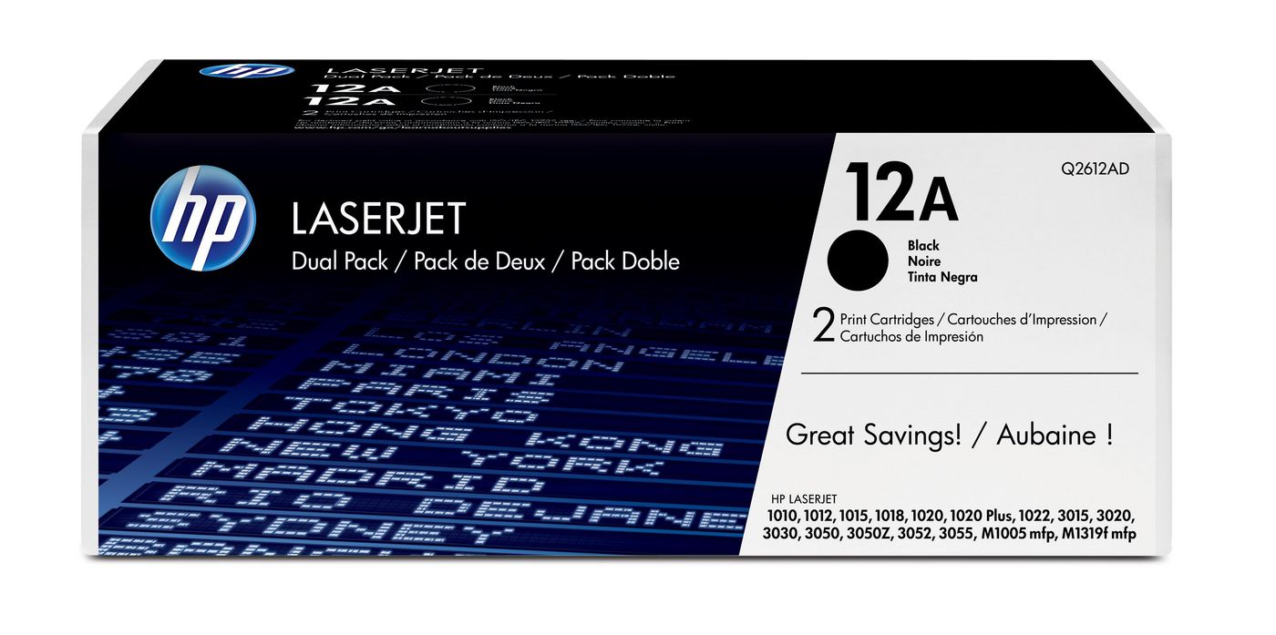HP Toner-Multipack 12A – schwarz, 2000 Seiten