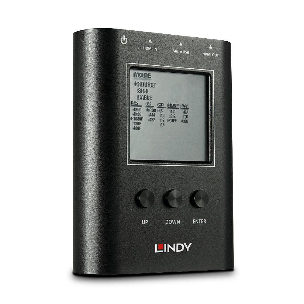 Lindy HDMI 2.0 – HDMI-Signalanalysator und Generator, 18 Gbit/s