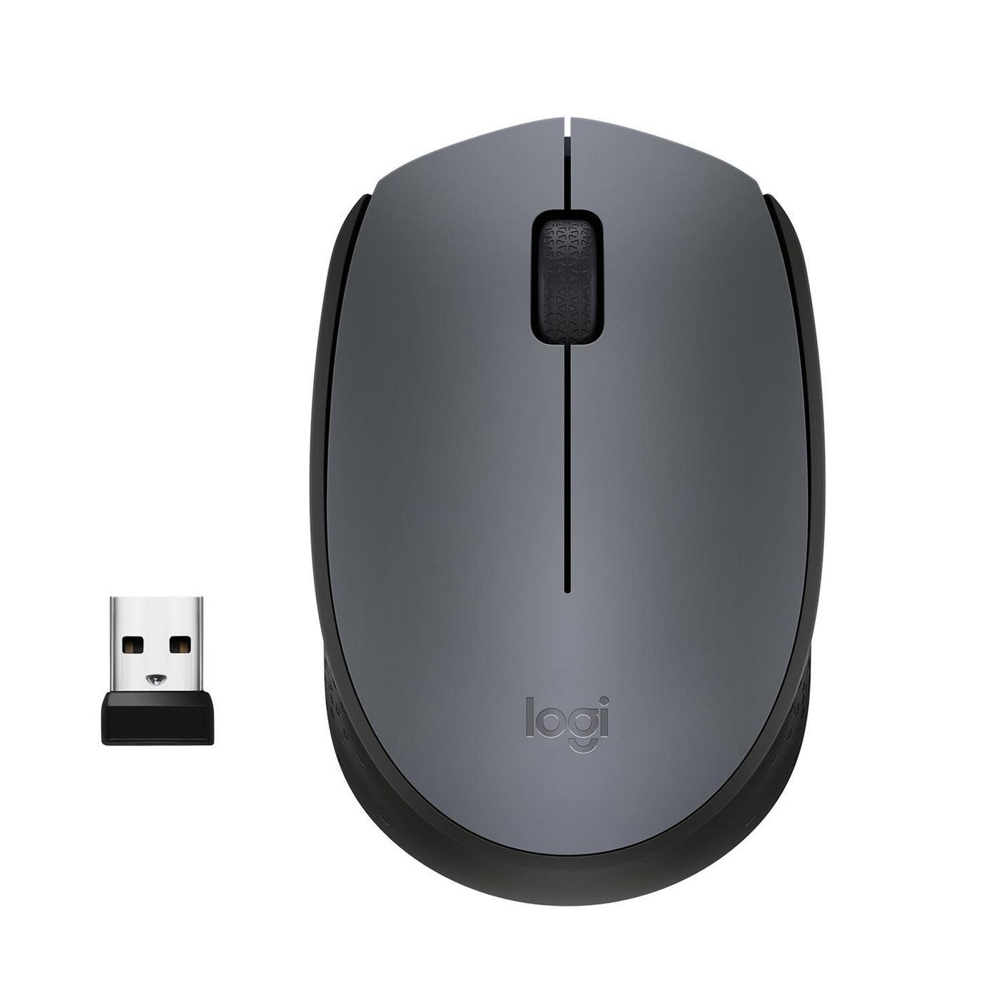 Logitech M170 Maus – kabellos, grau