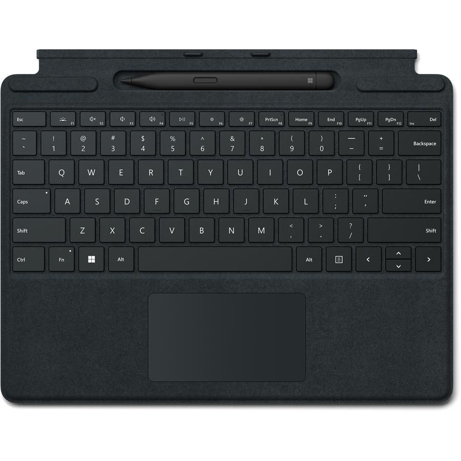 Microsoft Tastatur-Case für Surface Pro 8/Pro X – Smart Connector, QWERTZ (CH), mit Touchpad – Schwarz