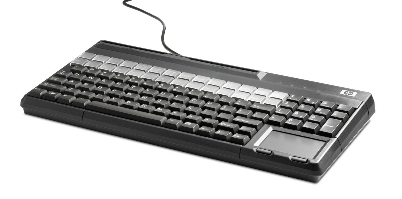 HP Tastatur, kabelgebunden (USB-A), mit Magnetkartenleser