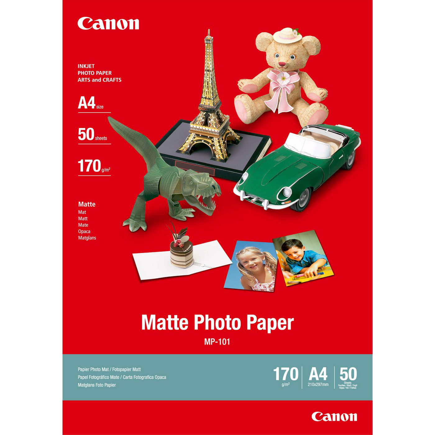Canon Fotopapier – matt, A4, 170 g/m², 50 Blatt