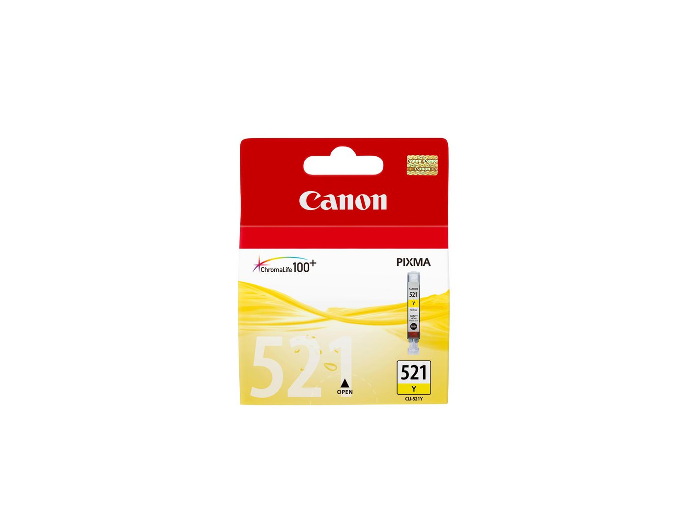 Canon Tintenpatrone CLI-521Y, Gelb, 477 Seiten – für Pixma-Modelle