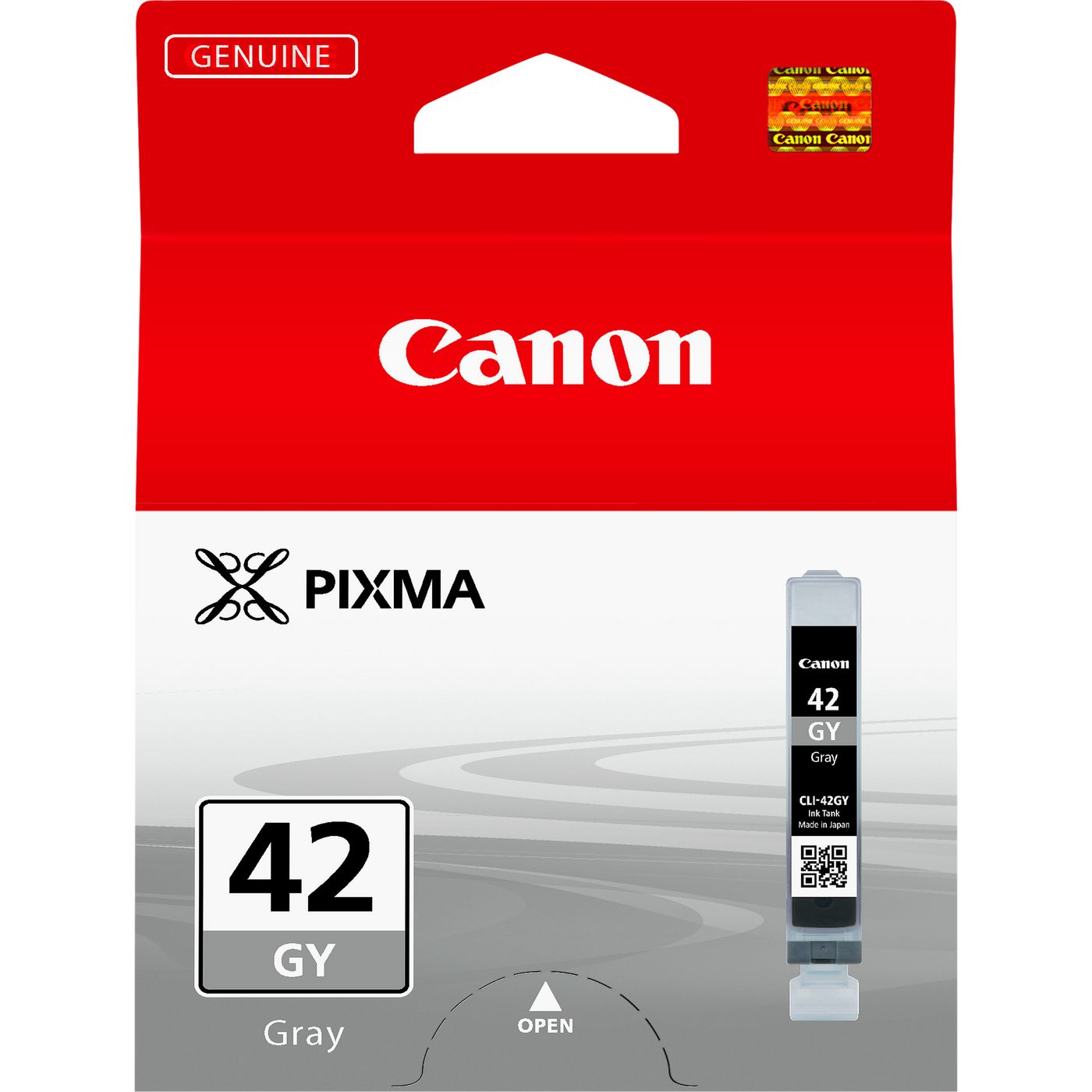 Canon Tintenpatrone CLI-42 GY, Grau, 492 Seiten – für Inkjetdrucker und Multifunktionsgeräte