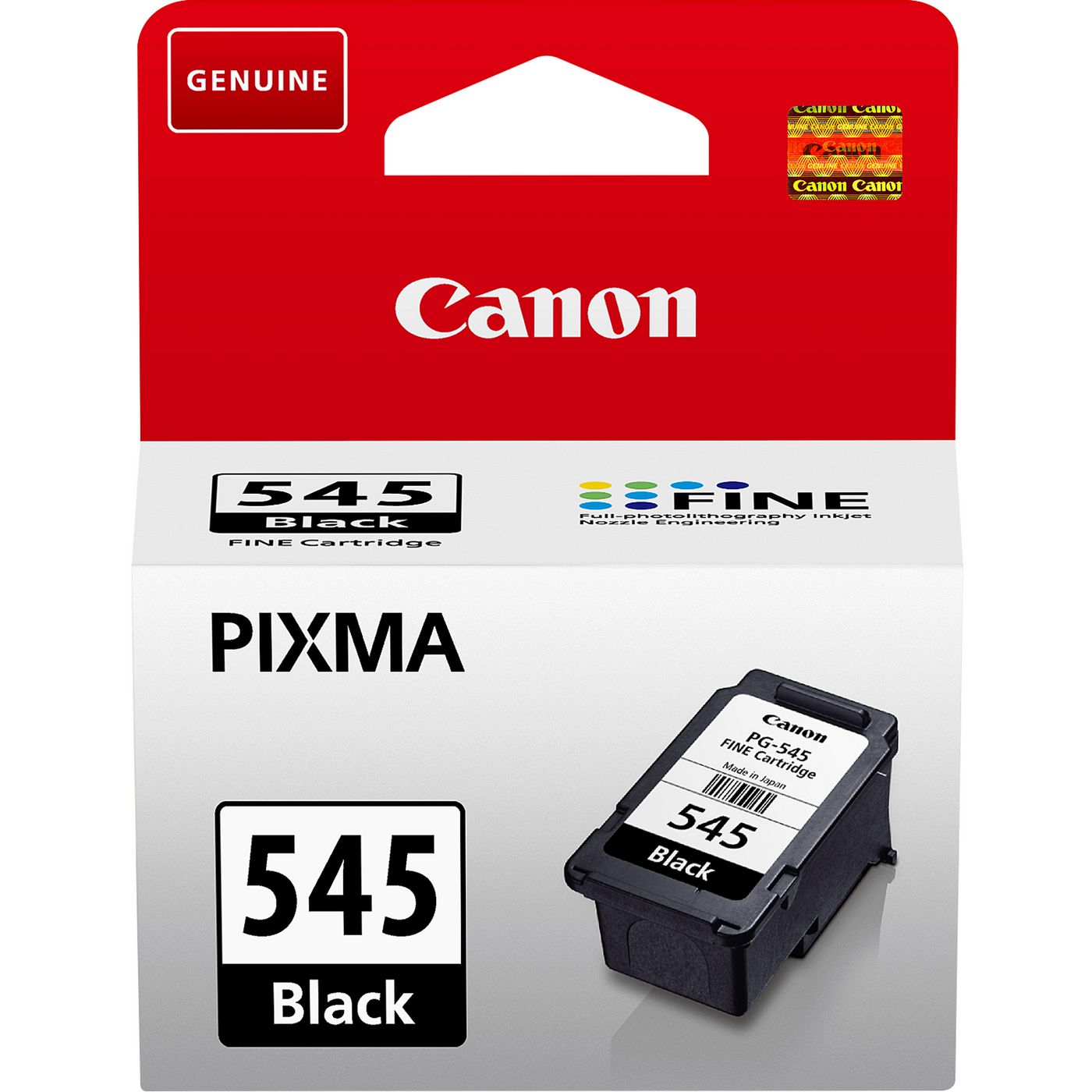 Canon PG-545 Schwarz Tintenpatrone (Original) – 180 Seiten – für PIXMA iP2850, MG2450/2550/3050, MX495 …