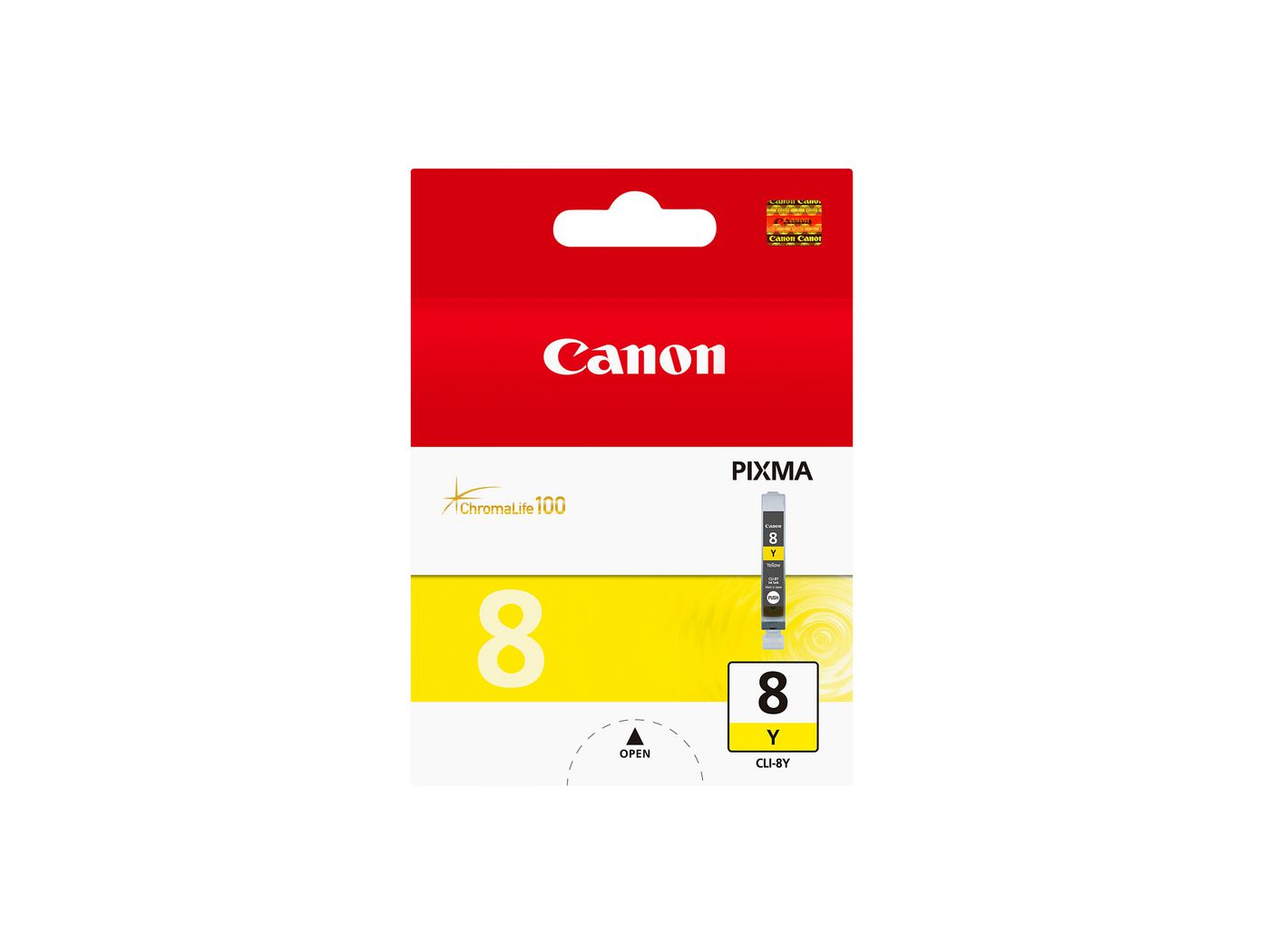 Canon Tintenpatrone CLI-8Y, Gelb, 530 Seiten – für Canon Drucker