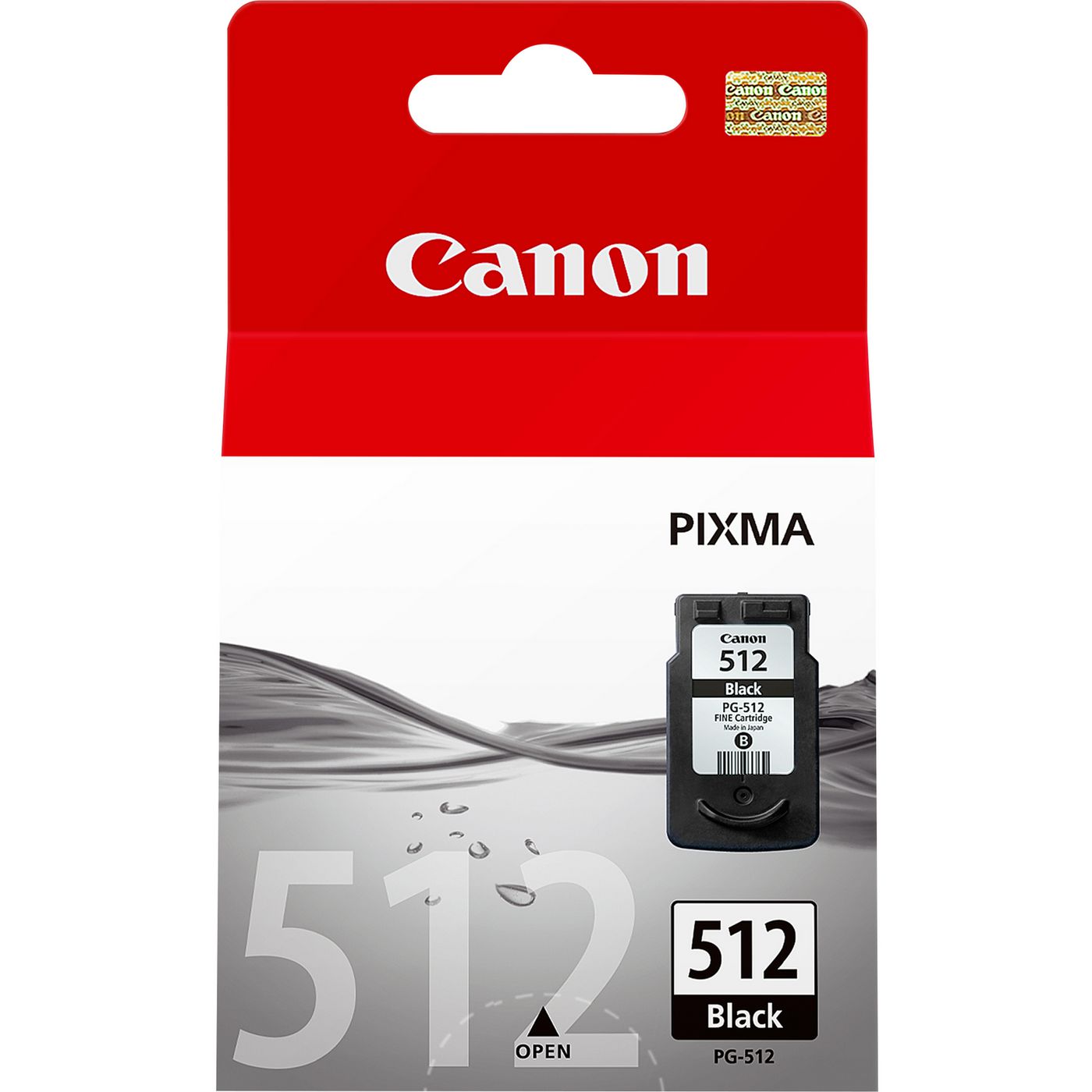 Canon Tintenpatrone PG-512BK, Schwarz, 401 Seiten – für Inkjetdrucker/Multifunktionsgeräte