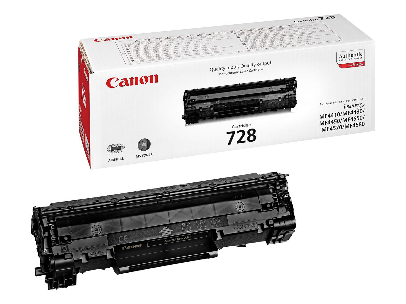 Canon Toner 728 – schwarz, 2100 Seiten – für Mono-Laserdrucker/Multifunktionsgeräte