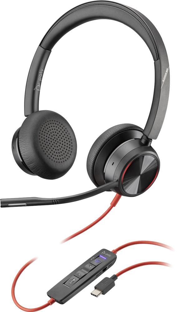 Poly Blackwire 8225 – Headset (Kopfband) – USB-C, 20 – 20'000 Hz – Schwarz