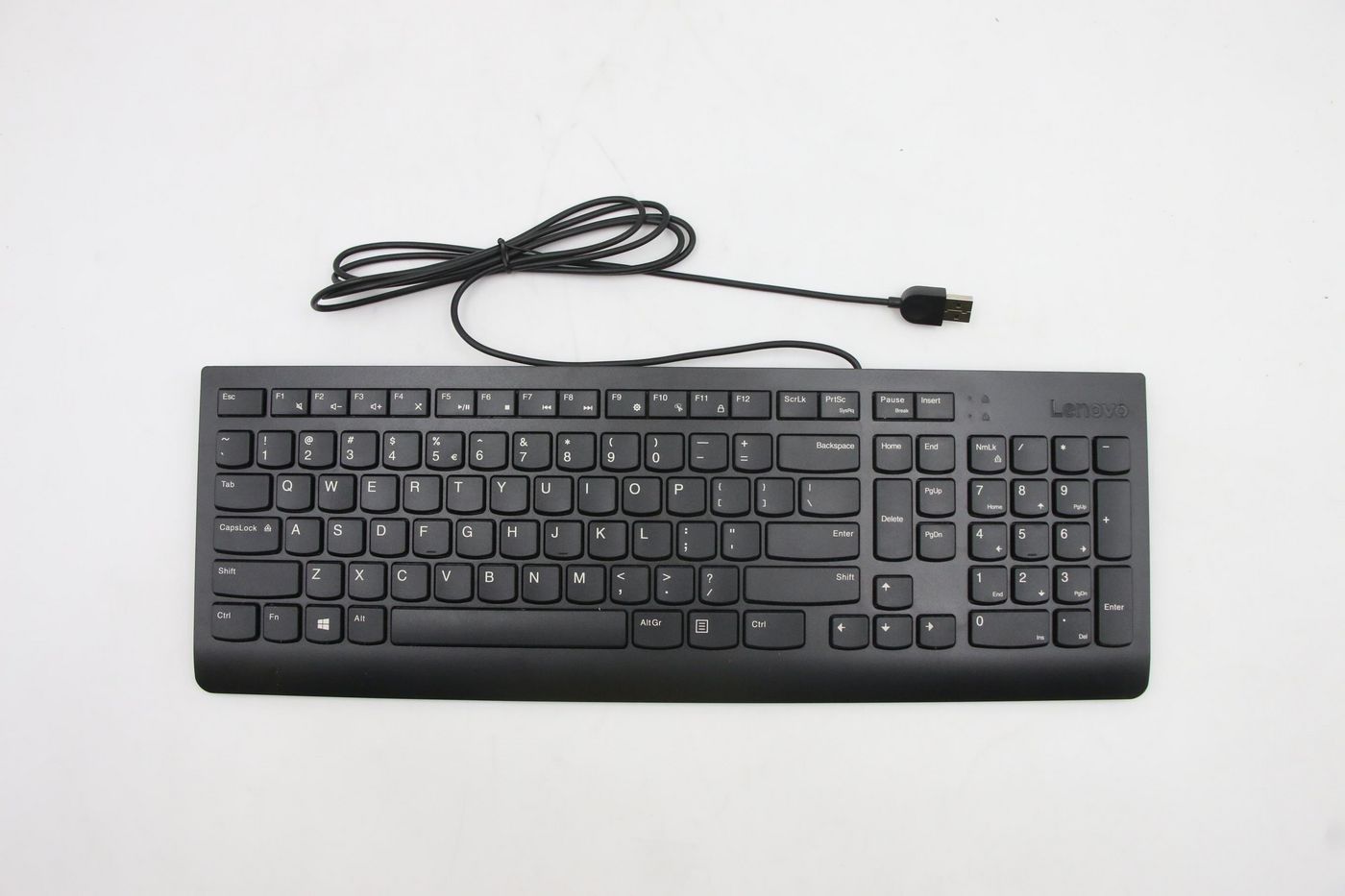 Lenovo Calliope – Tastatur – kabelgebunden, USB‑A – QWERTY (US‑INT) – Schwarz