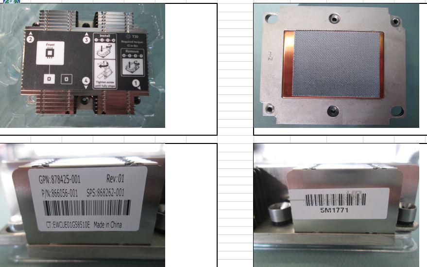 HPE Standard Wide-Pitch Kühlkörper
