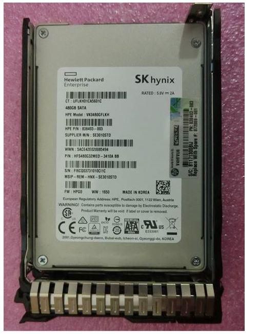 HPE SSD – 480 GB, 2,5 Zoll, SATA III (6 Gbit/s)