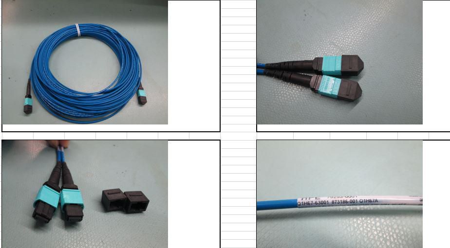 HPE LWL-Patchkabel – MPO zu MPO, Multimode, 12-faserig, OM4, 30 m