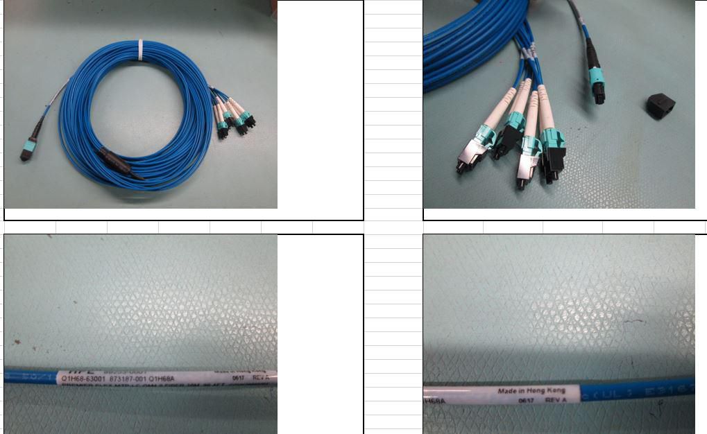 HPE LWL-Patchkabel – MPO–4× LC, 30 m