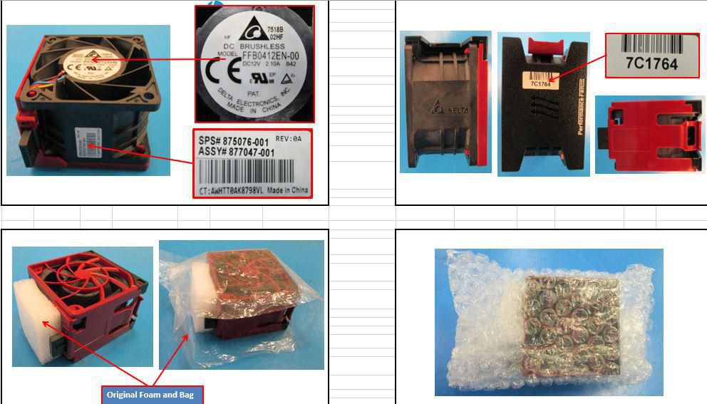 HPE 875076-001 Lüftersteuerung – Schwarz, Rot