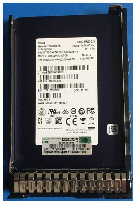 HPE 875503-B21 – 240 GB SFF SATA SSD
