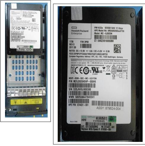 HPE 920 GB SAS 2,5" SSD