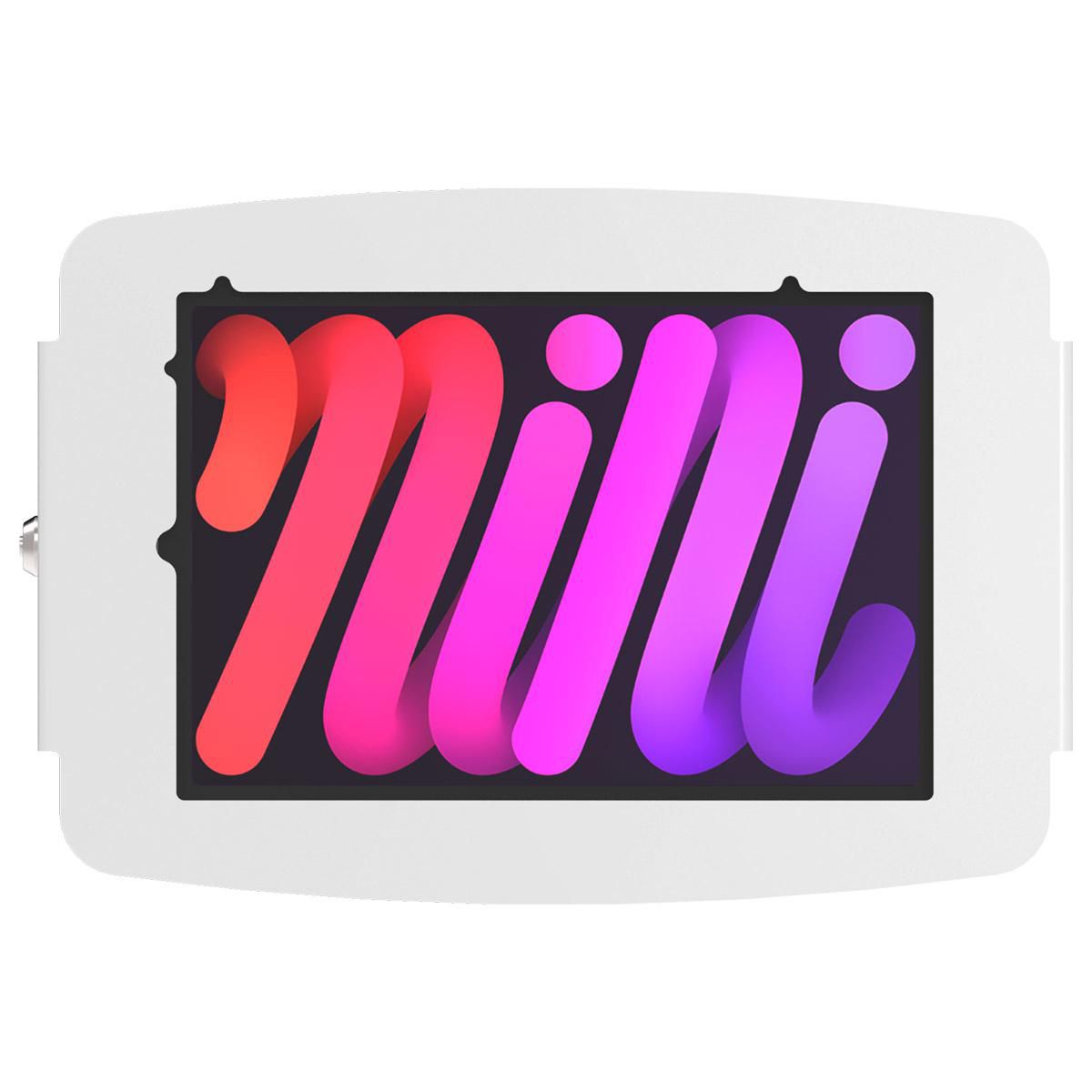 Compulocks Tablet-Wandhalterung für iPad Mini 8,3" (6. Gen., 7. Gen.) – VESA 100×100, abschliessbar – Weiss