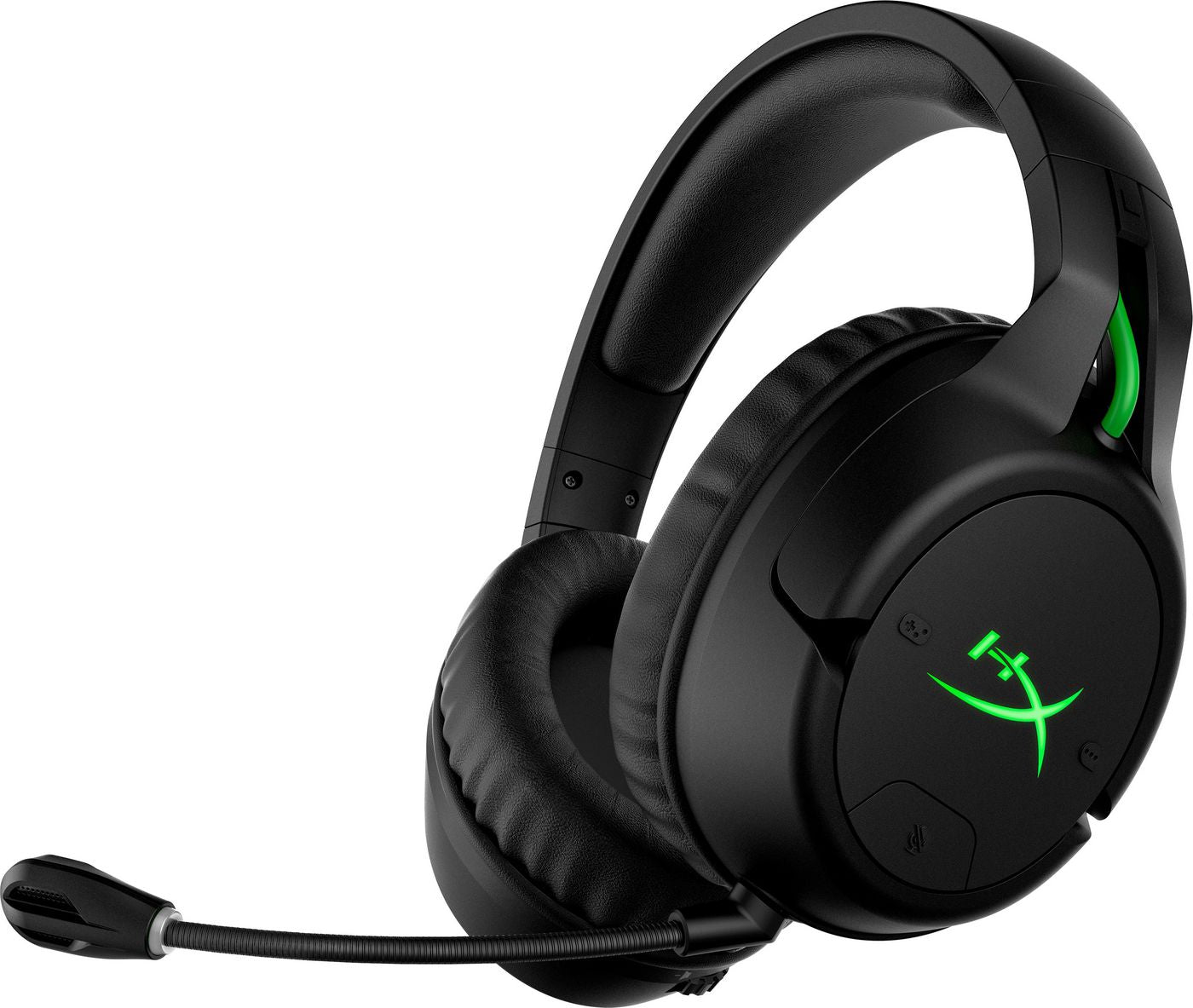 HyperX CloudX Flight HX-HSCFX-BK W Gaming-Headset – On-Ear, Stereo, BT, für Xbox, Schwarz/Grün