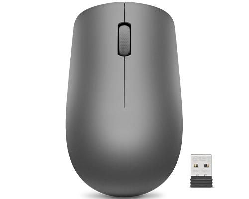 Lenovo 530 – Maus – Kabellos (2,4 GHz), beidhändig, Graphit
