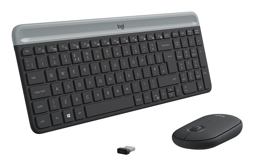Logitech MK470 – Tastatur, kabellos (2,4 GHz), US-Layout (EN) – für Windows 10, Windows 11 & ChromeOS